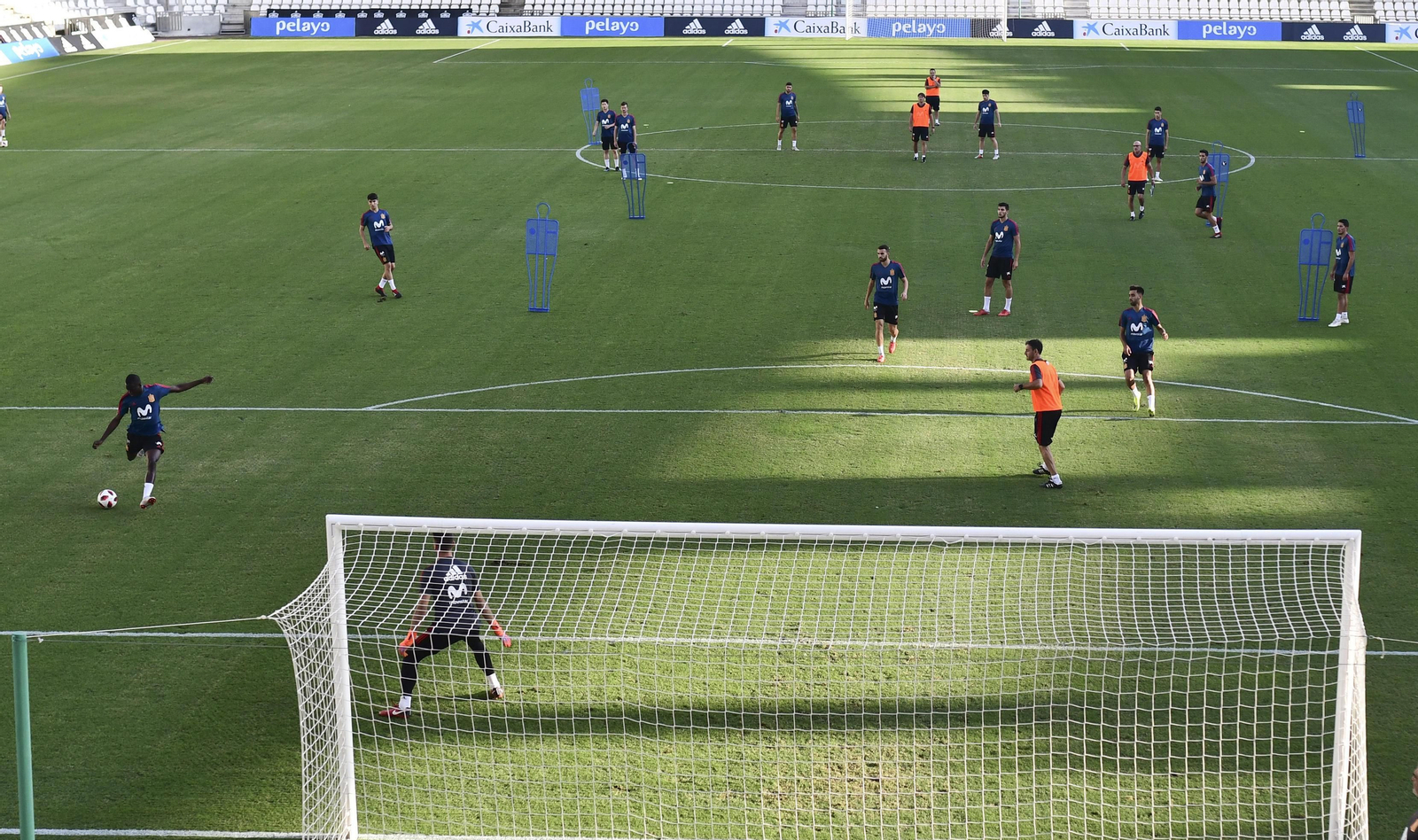 Entrenamiento de la selección sub-21 en El Arcángel