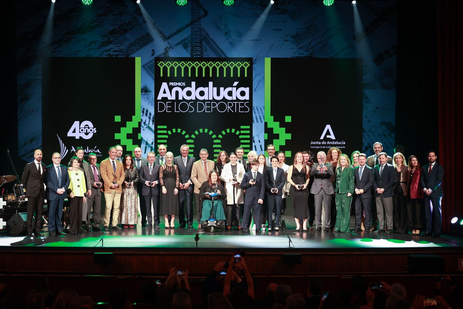 Las imágenes de la gala de entrega de los Premios Andalucía de los Deportes 2025