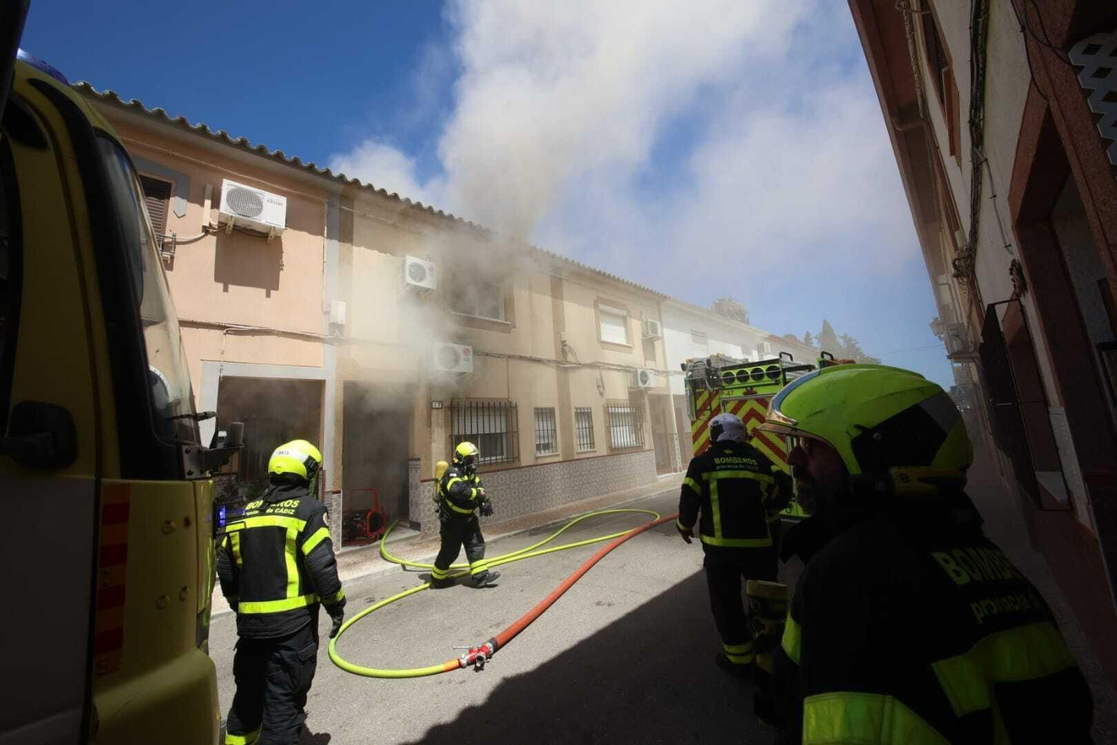 Incendio en una vivienda en Guadalcacín
