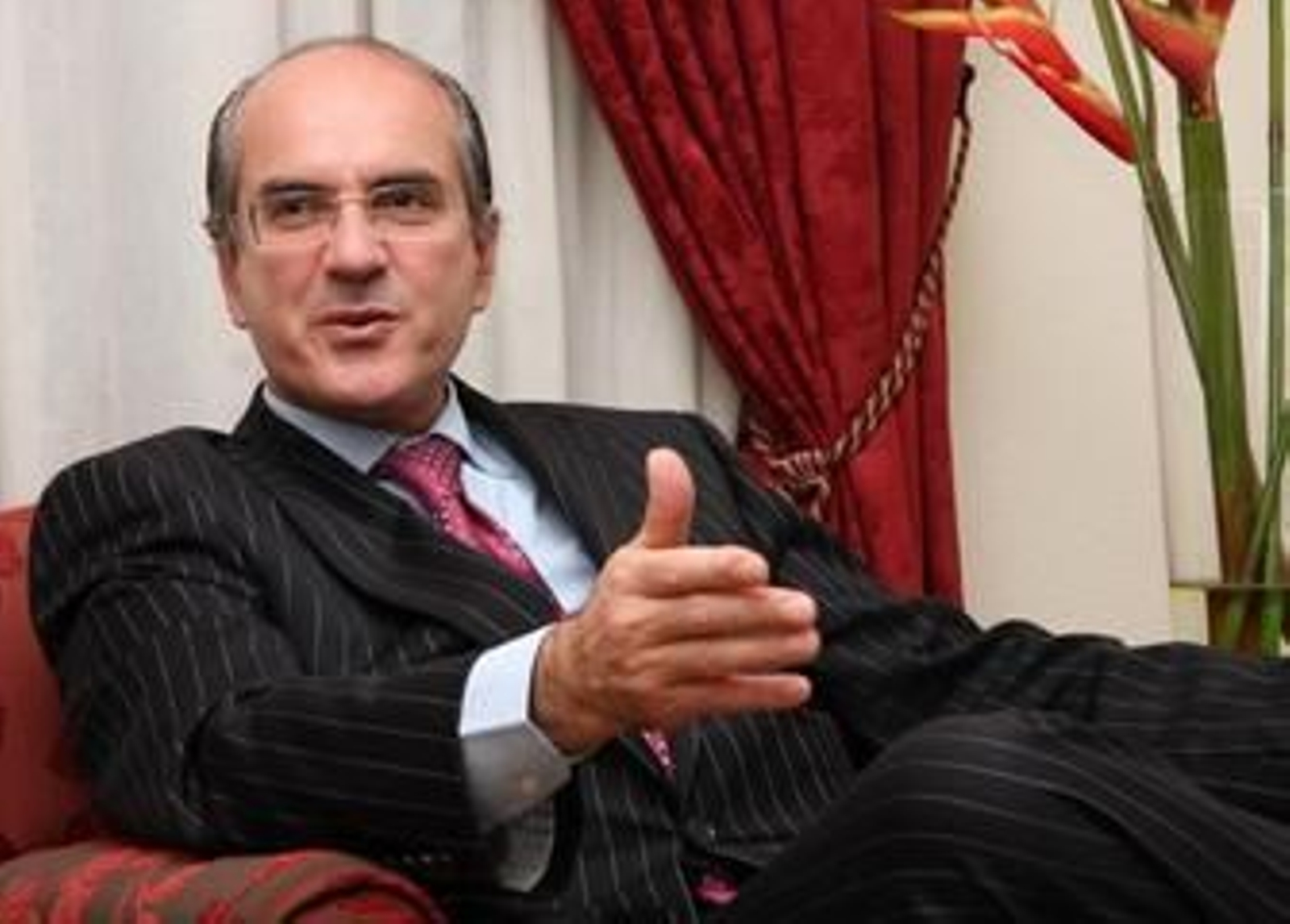 Joao Rendeiro, presidente del Banco Privado Portugués (BPP), en un momento de la entrevista. Joao Rendeiro, presidente del Banco Privado Portugués (BPP), en un momento de la entrevista.