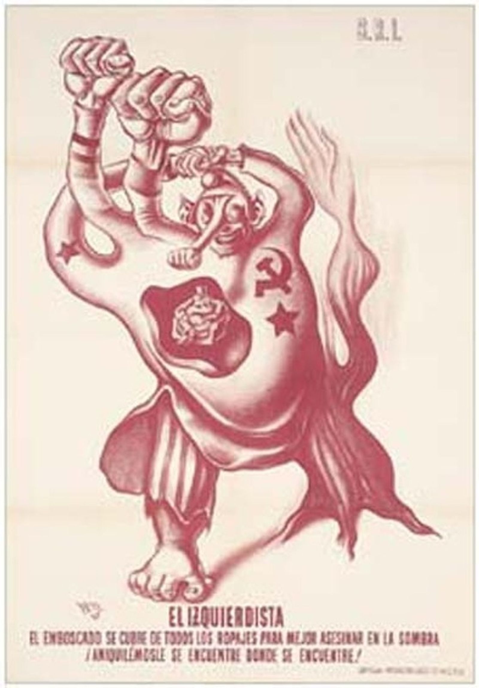 Portada para la revista El Izquierdista.