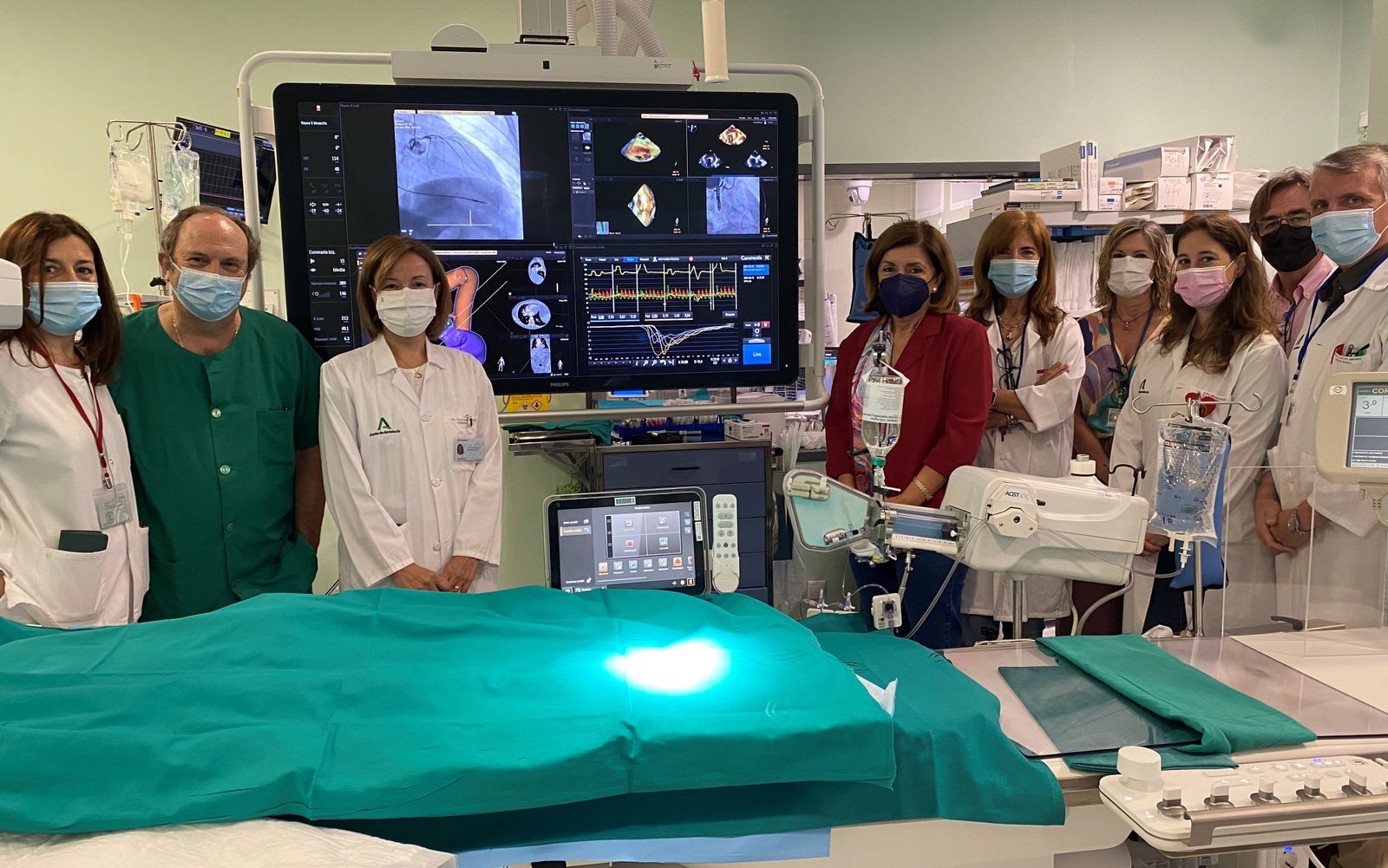 Nuevo equipo de hemodinámica instalado en el Hospital Reina Sofía.