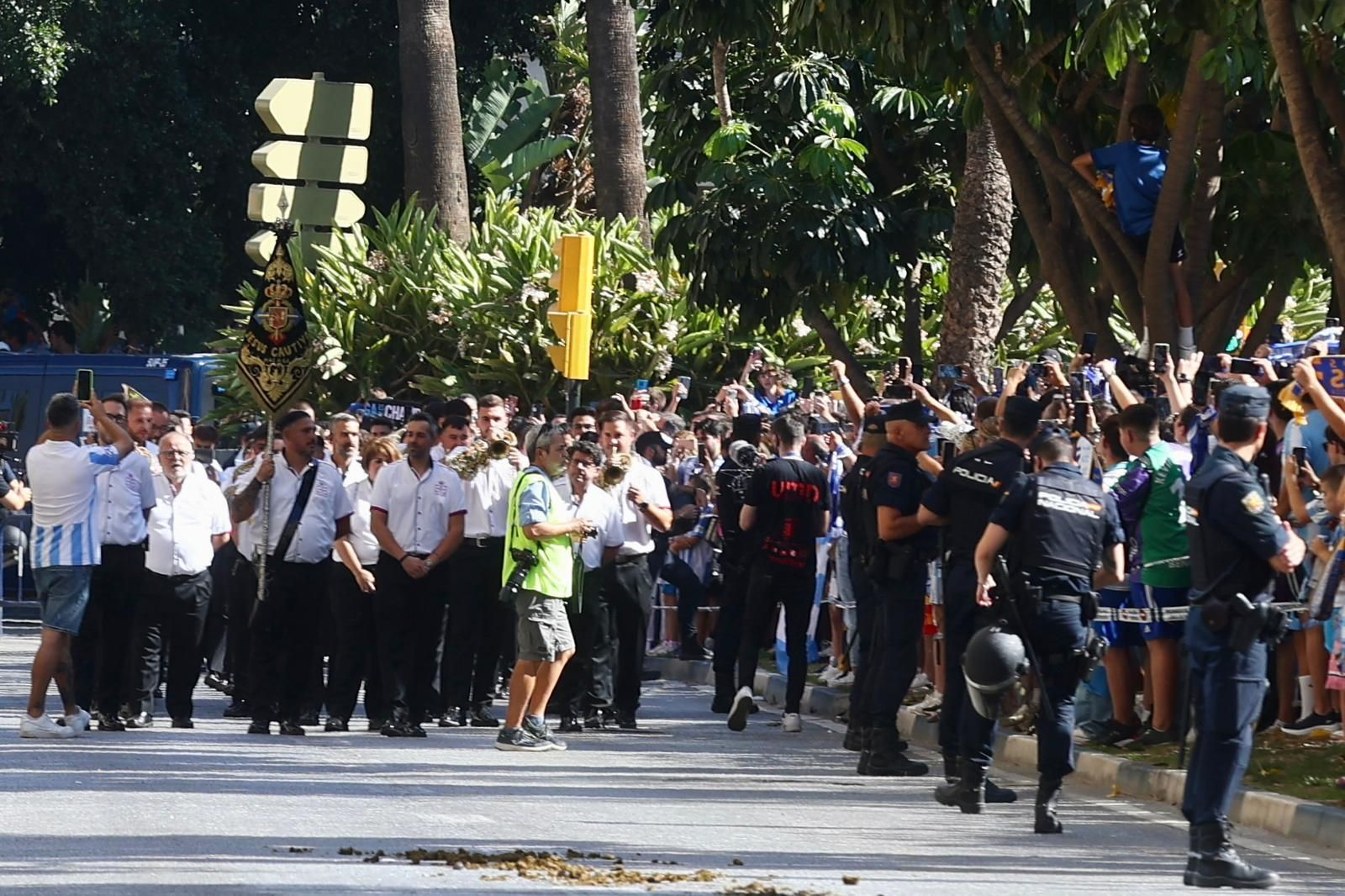 Las fotos de otra exhibición de la afición antes del Málaga-Nàstic