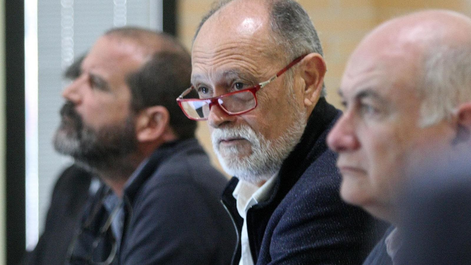 El presidente y el gerente de la Asociación de Industrias Químicas, Básicas y Energéticas de Huelva (Aiqbe), José Luis Menéndez y Rafael Romero