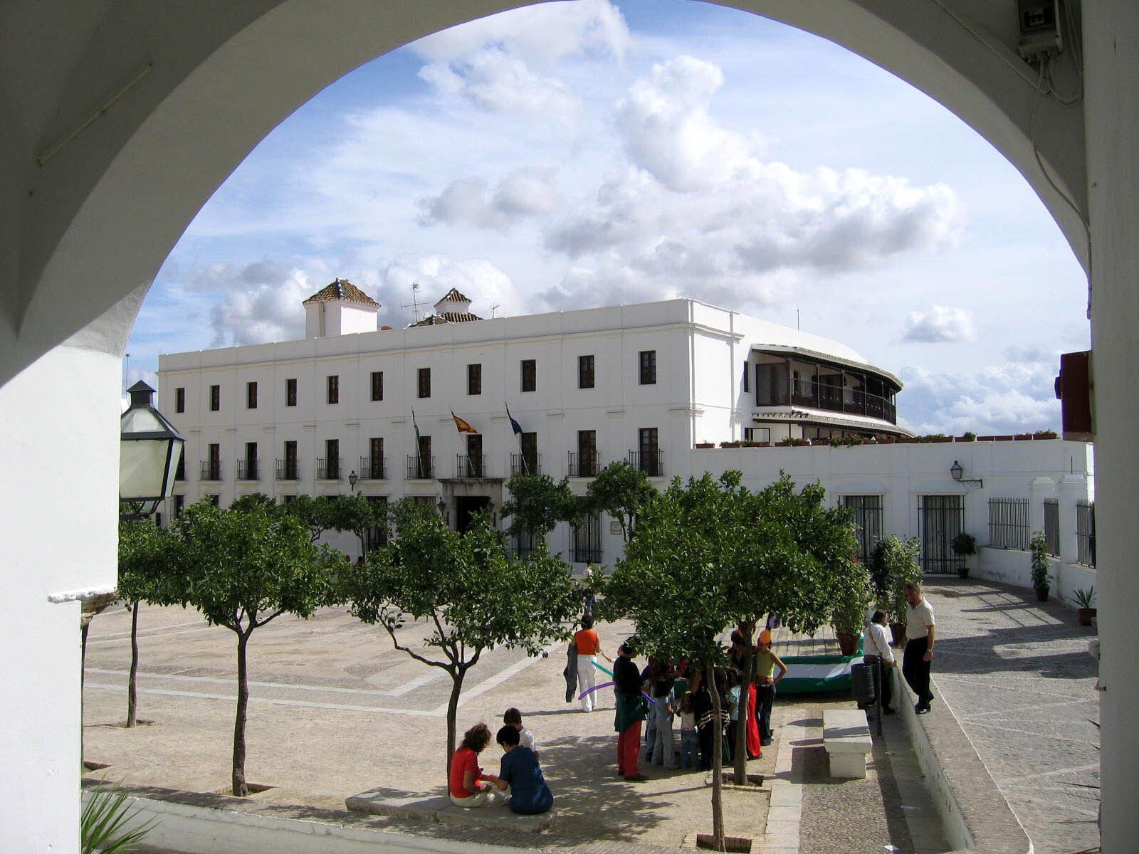 Una vista de la plaza del Cabildo en Arcos.
