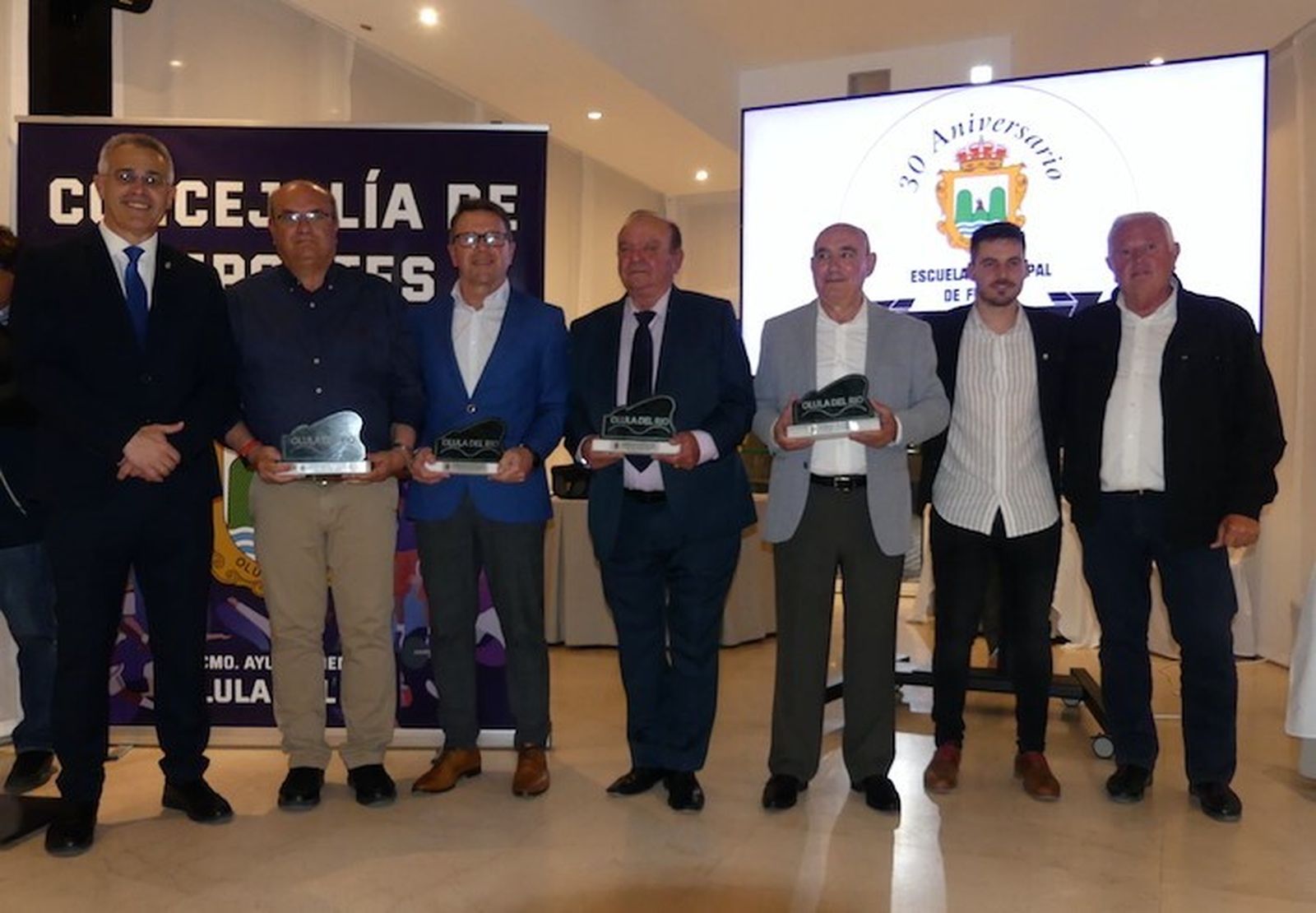 Dirigentes y directores deportivos recibieron el reconocimiento de parte del Ayuntamiento de Olula del Río