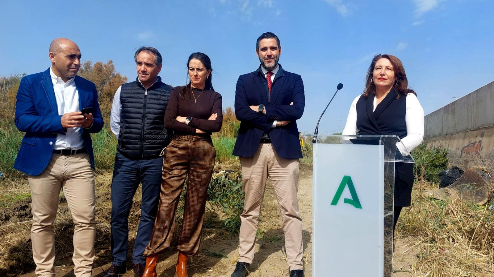 La consejera Carmen Crespo visitó la zona.