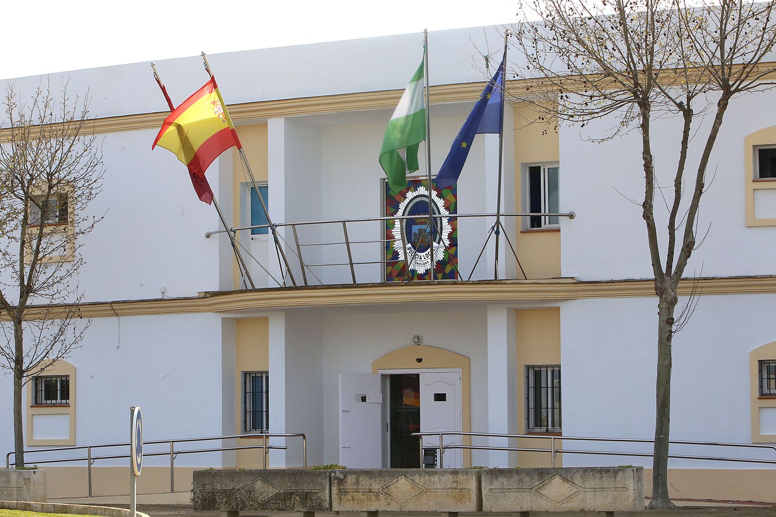 Exterior de la Jefatura de la Policía de Chiclana, en una imagen de archivo.
