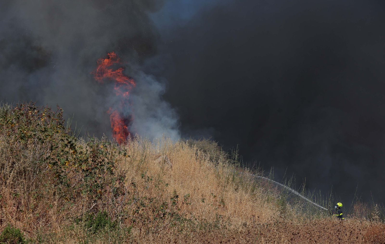 Imágenes del incendio en Los Pastores