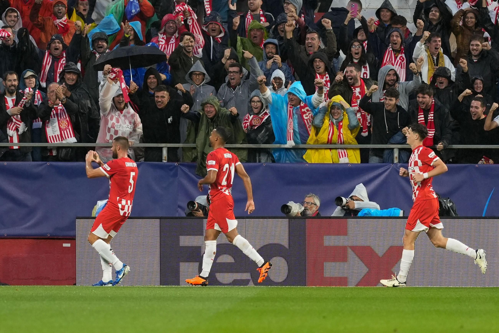 El Girona-Feyenoord de la Champions League, en fotos