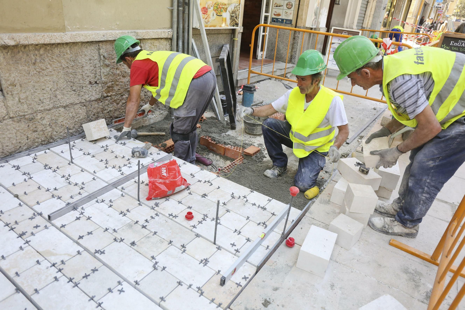 Las imágenes de las obras en la Alameda