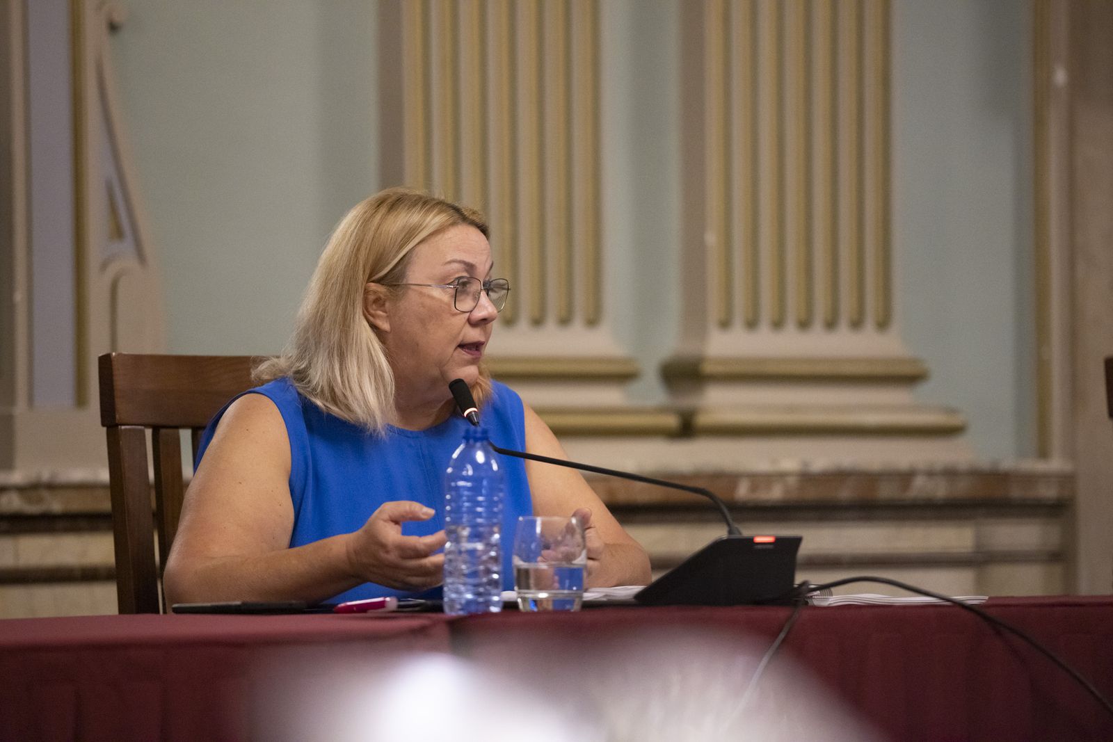 Imágenes del pleno en el Ayuntamiento de Huelva del miércoles 7 de agosto