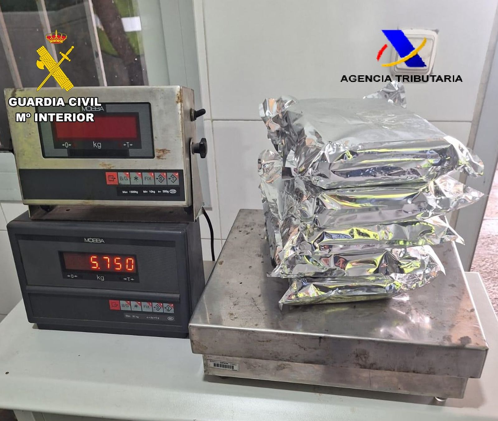 Parte de la droga intervenida en Melilla.