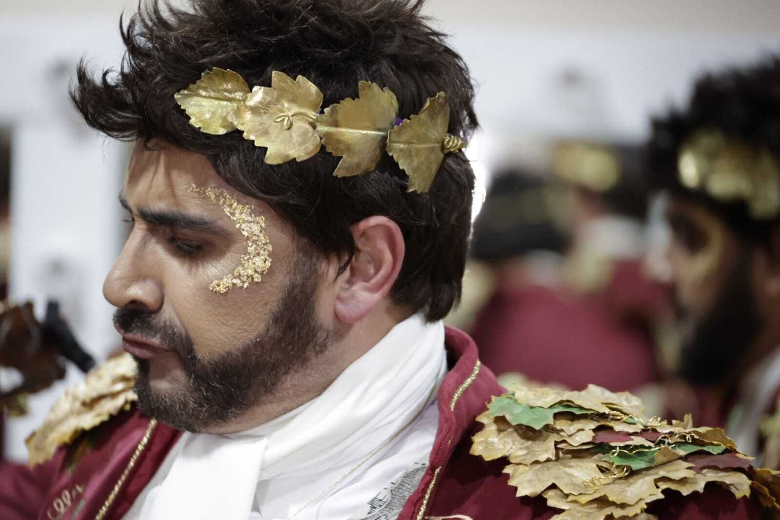 Comparsa Los borracheras en camerinos