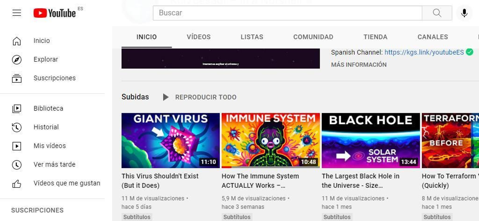 Los canales de YouTube son muy útiles para aprender de forma sencilla y divertida.