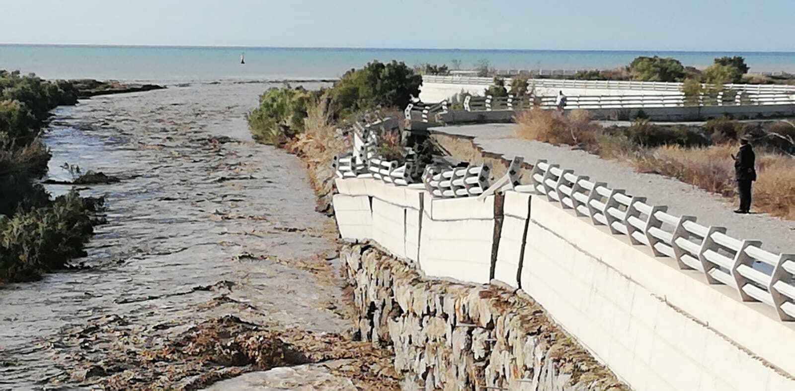 Las imágenes del paso de la gota fría por Almería