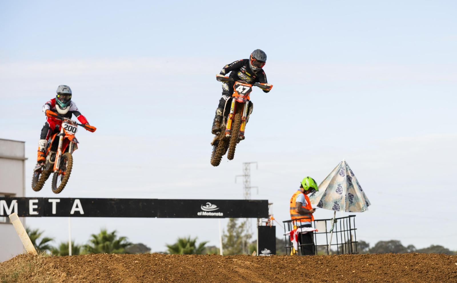 Un momento de la jornada de motocross en Almodóvar del Río.