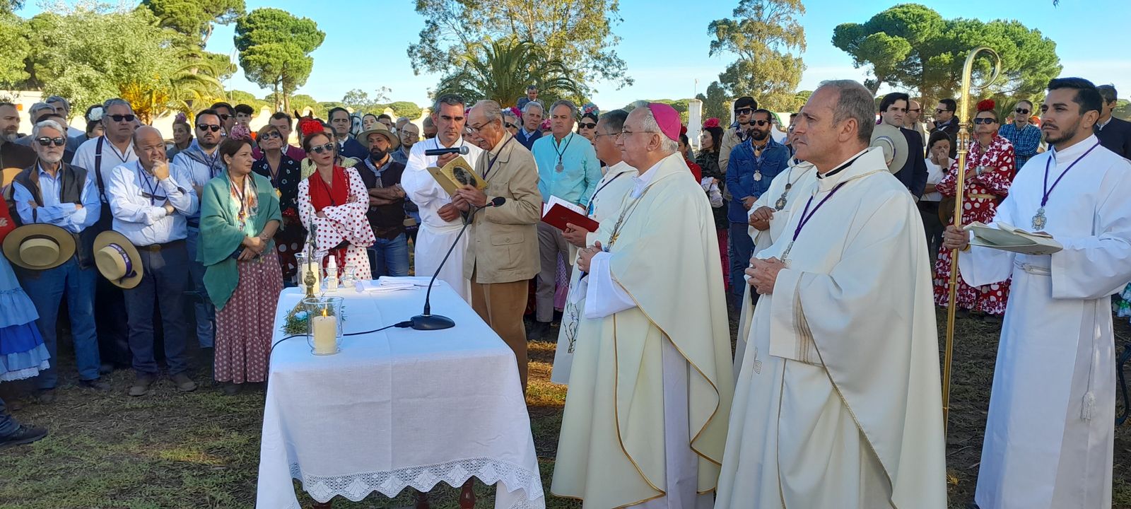 Imágenes de la Hermandad del Rocío de Jerez en el Coto