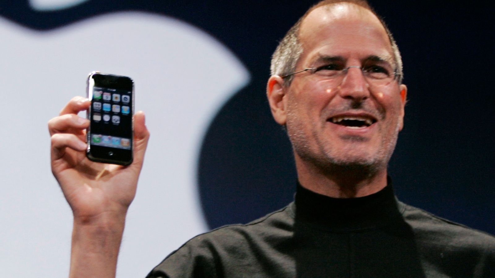Steve Jobs, presentando el primer iPhone.