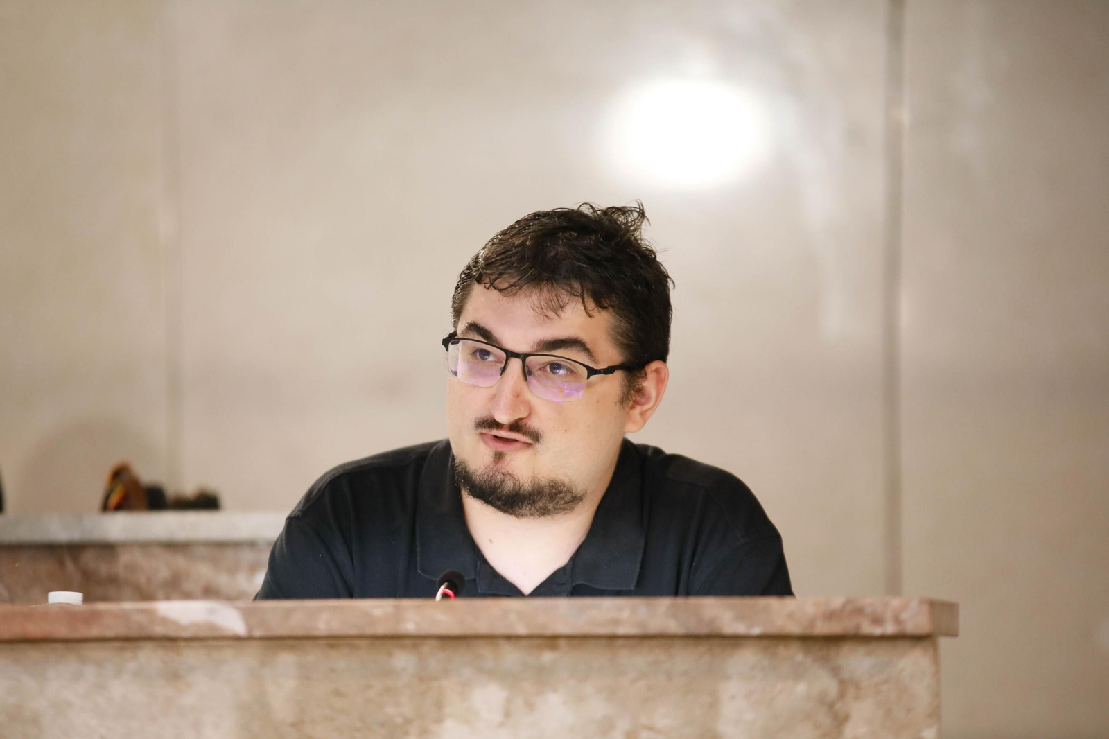 Alejandro Lorenzo, portavoz de Podemos-IU-Los Verdes.