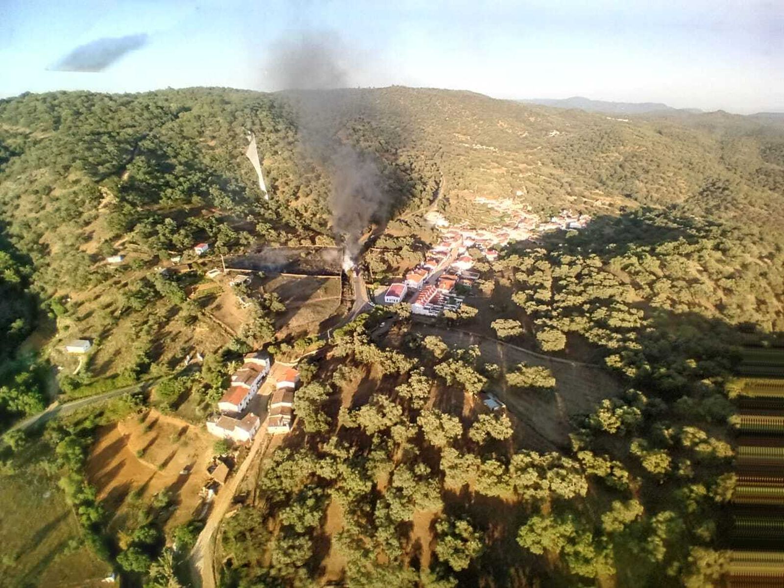 Declarado un incendio forestal en Cortegana