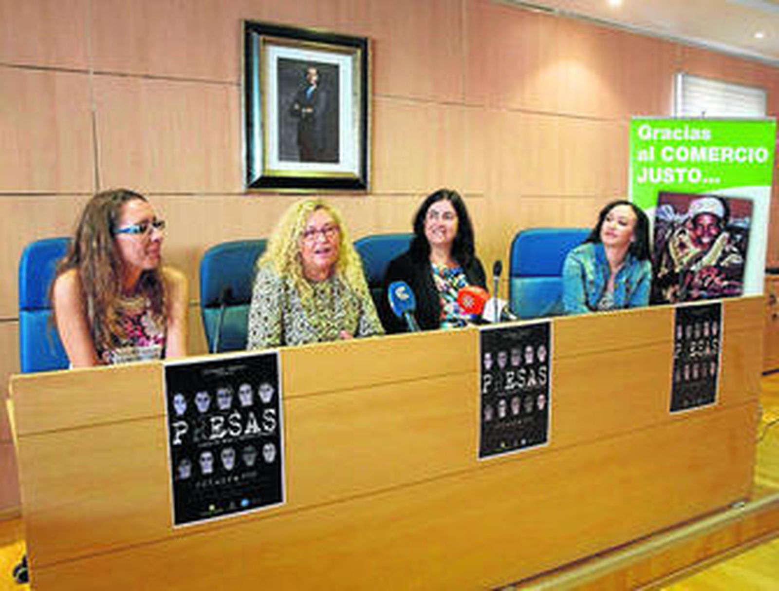 Uno de los momentos de la representación de la obra teatral.