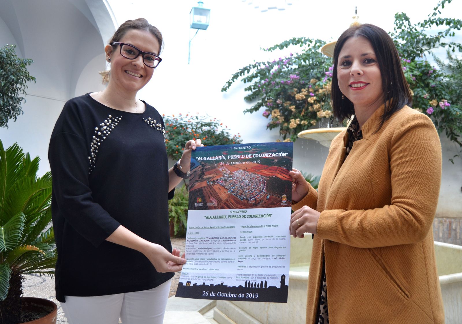 Presentación del encuentro en el palacio de la Merced.