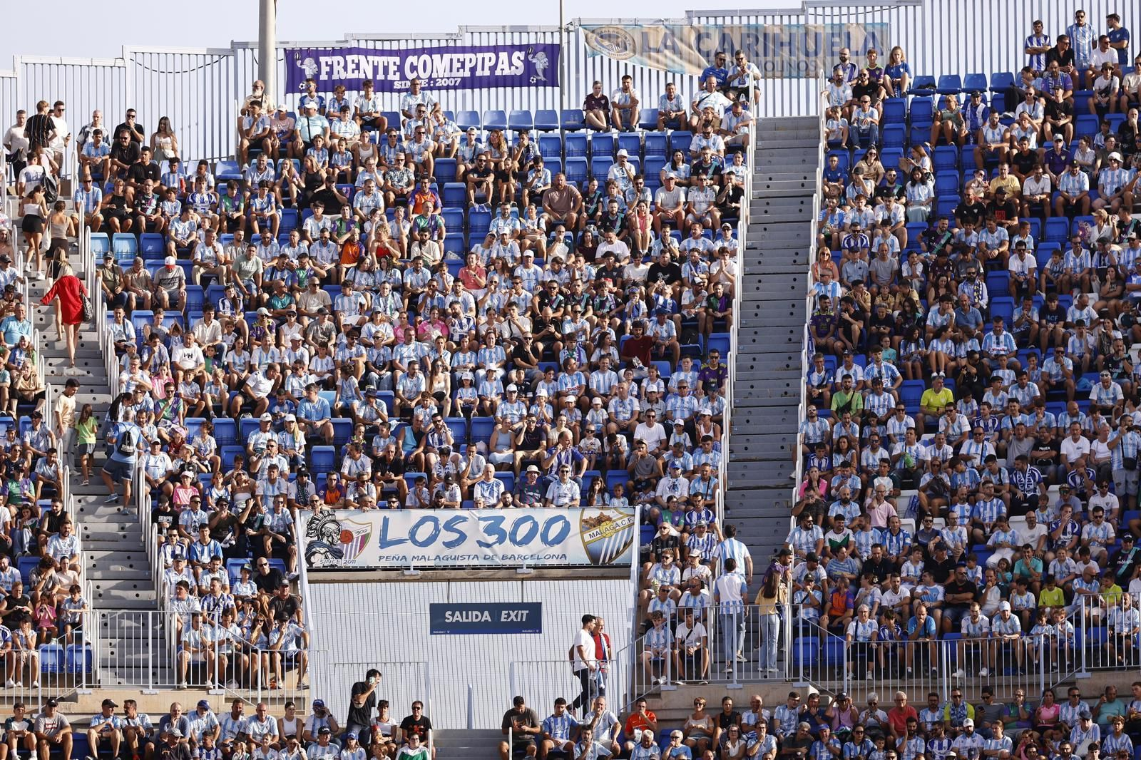 Búscate en las gradas de La Rosaleda durante el Málaga CF-Cádiz
