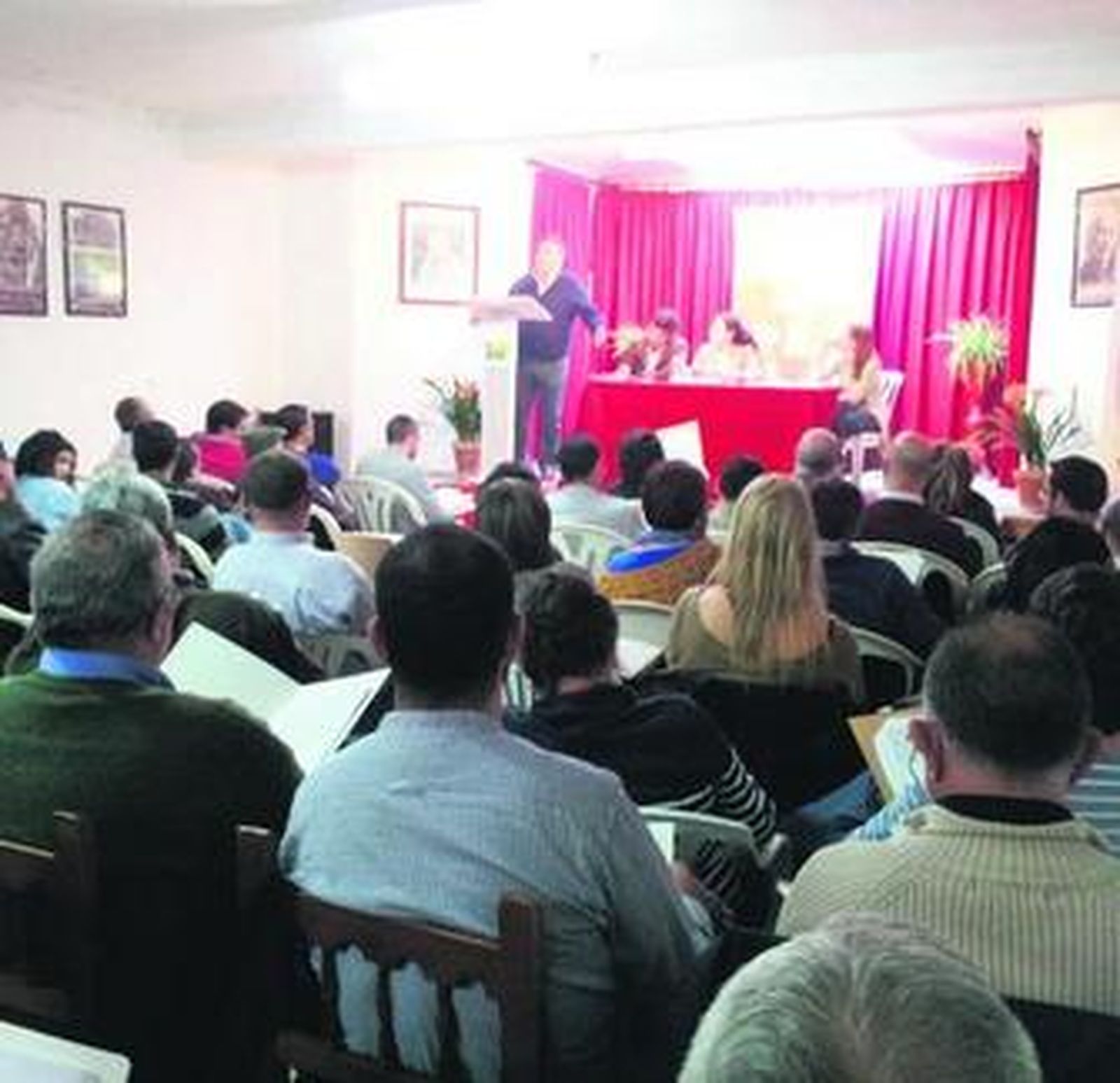 Imagen del consejo provincial de IU de ayer tarde,