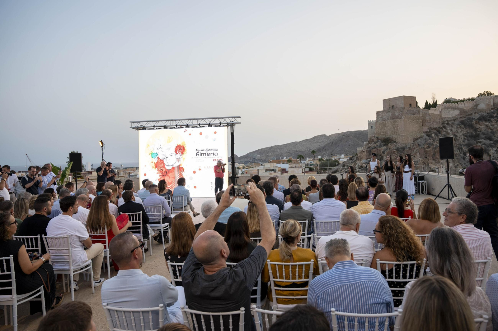 Las imágenes de la presentación de la Feria de Almería 2025 en honor de la Virgen del Mar