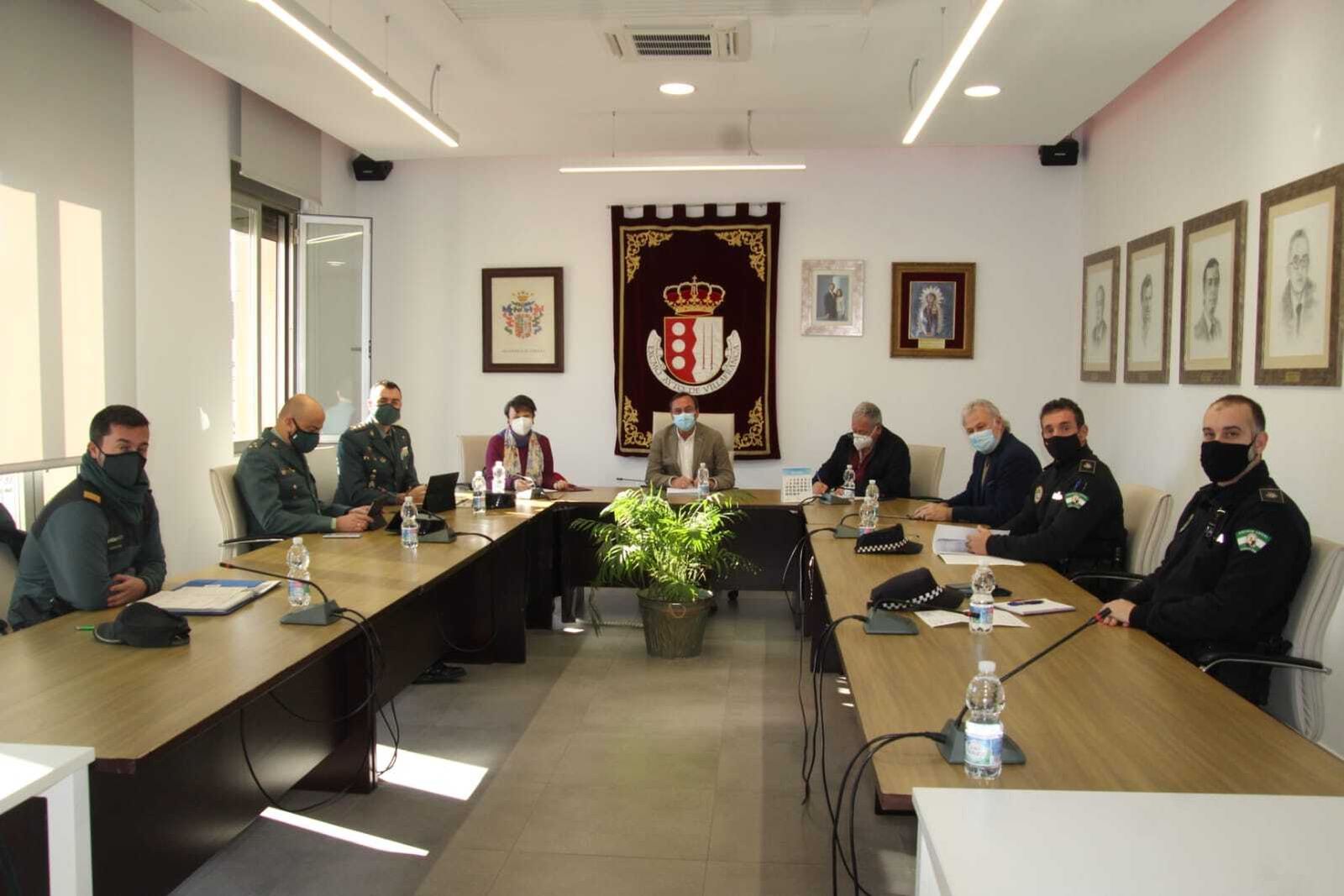 Celebración de la junta local de seguridad en Villafranca.