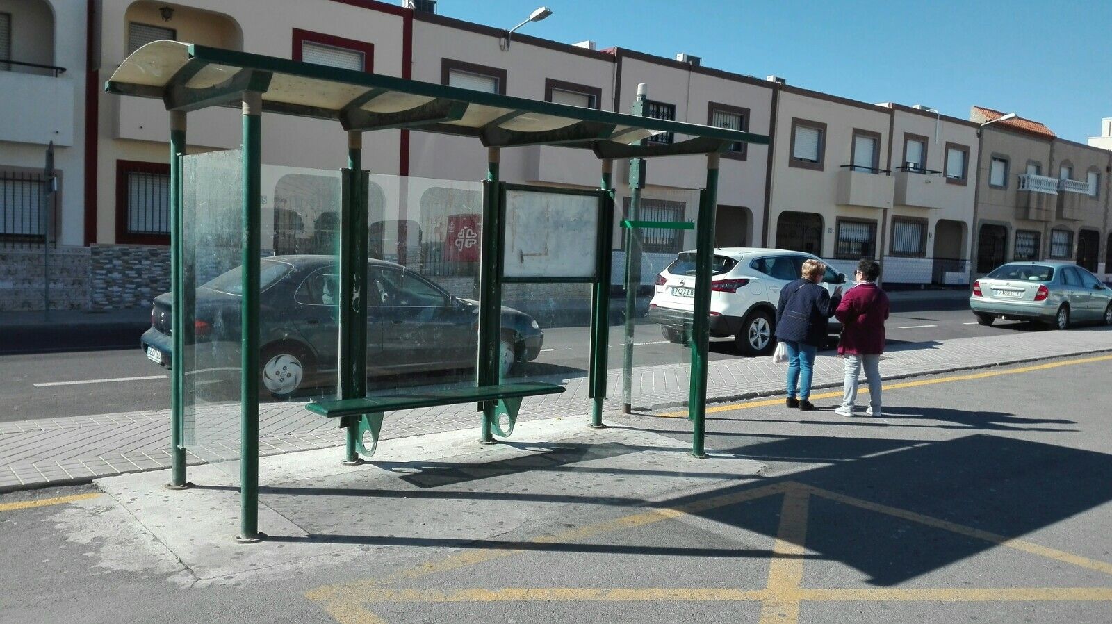 Parada de autobús en Loma Cabrera