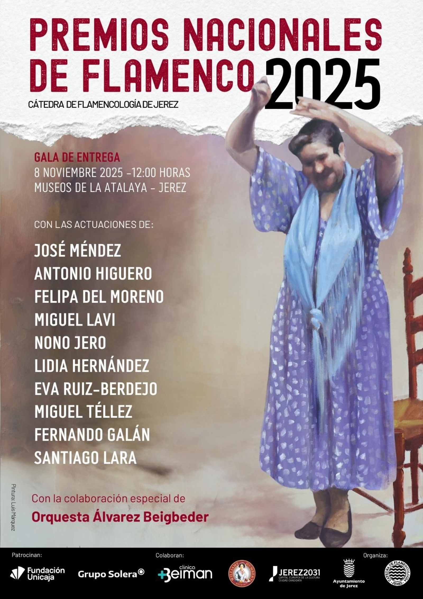 Cartel de la gala del próximo 8 de noviembre.