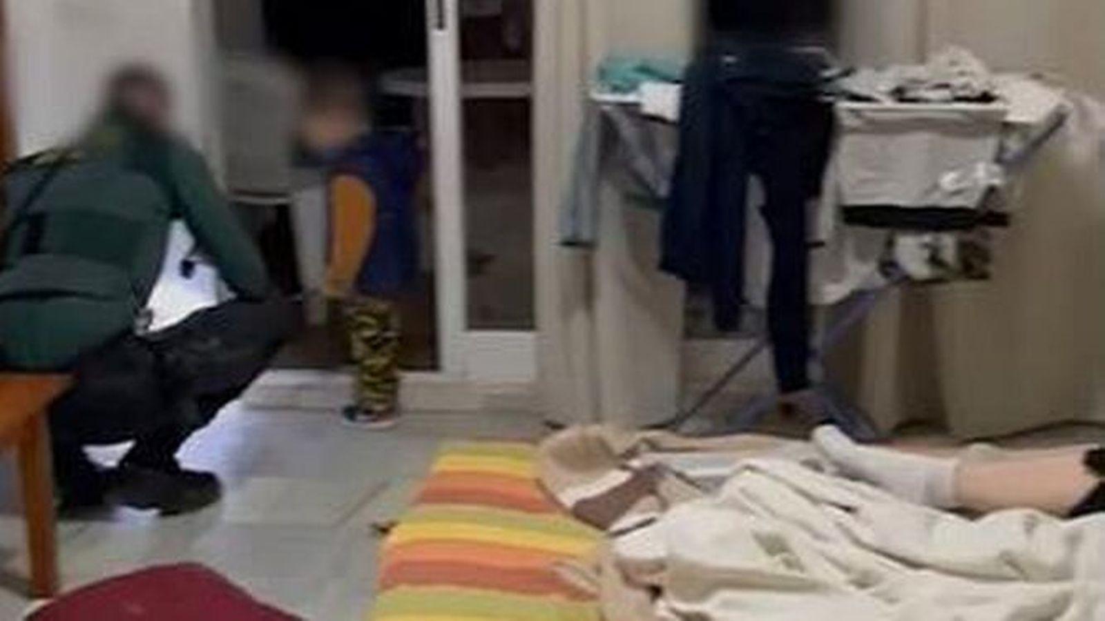 Imagen de la habitación en la que fue encontrada la mujer.