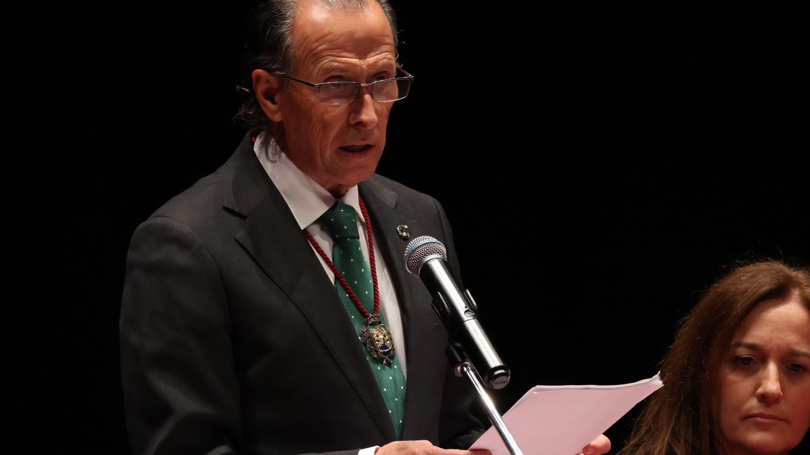 José María Román, durante su intervención.