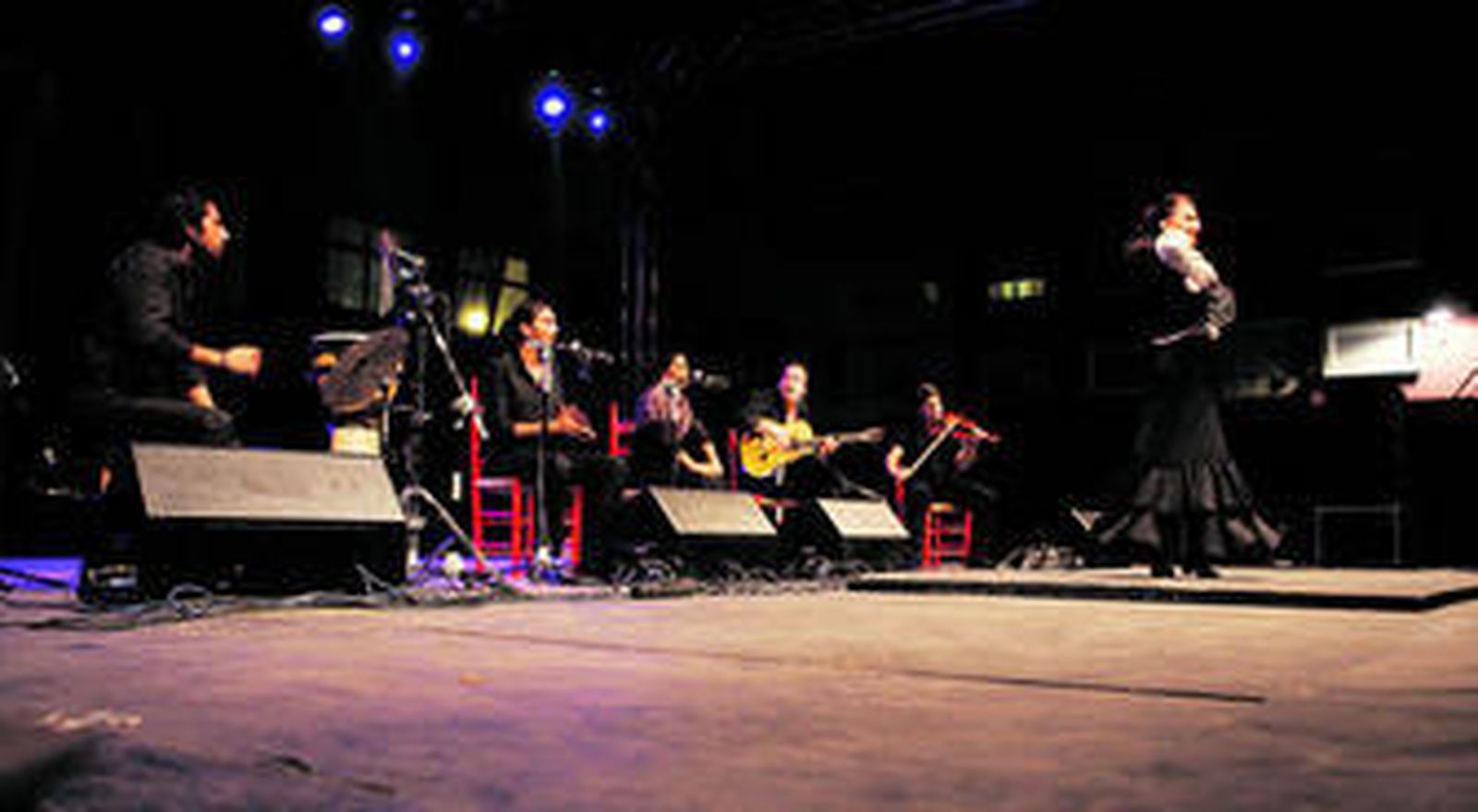 La bailaora Ana Alonso contó con músicos geniales como Borja Sáez, Antonio Luis López, 'Rilete' y los cantaores Edu García y Toñi Fernández.