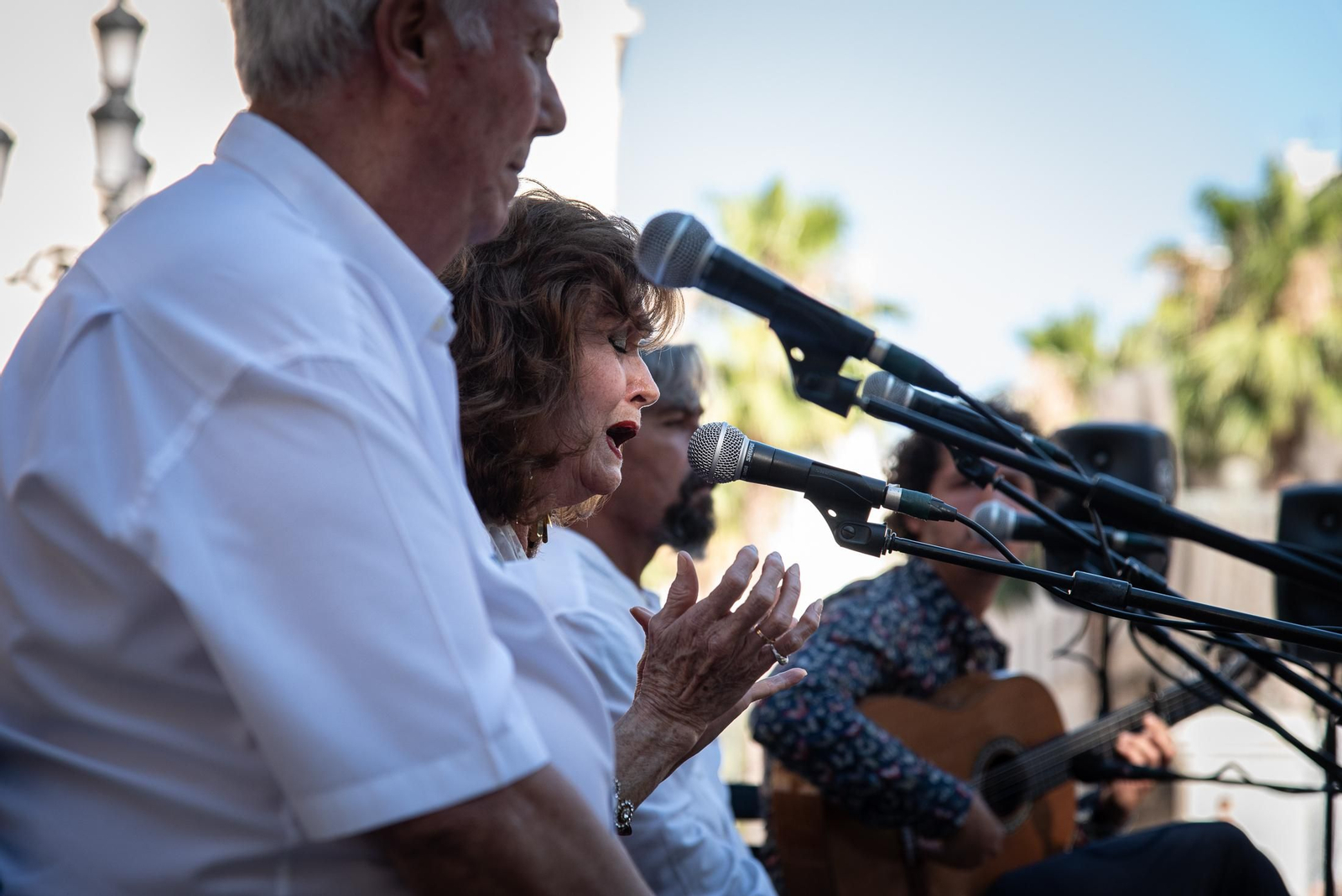 Imágenes de la peña La Soleá en el festival flamenco Ciudad de Huelva