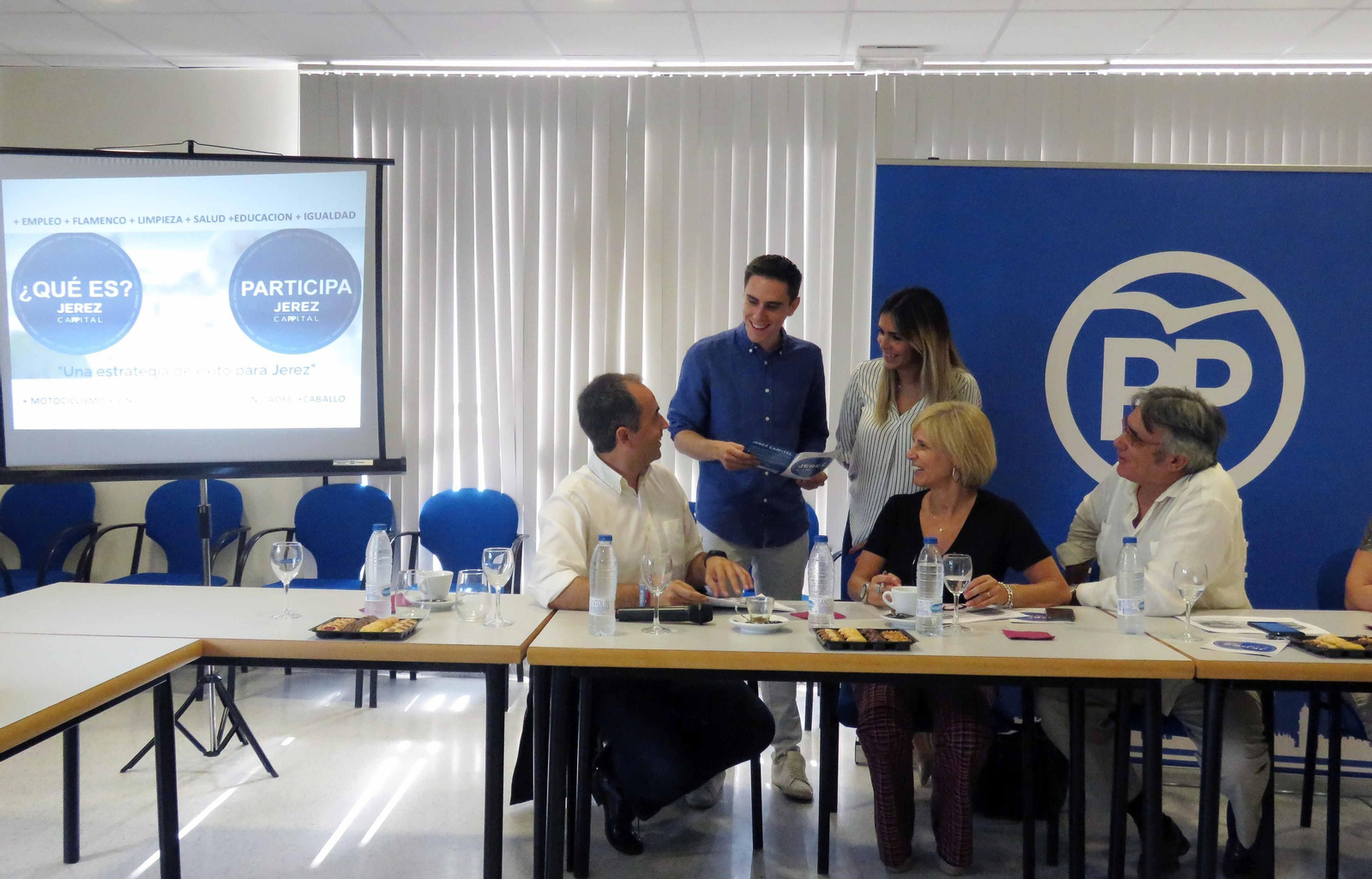 Antonio Saldaña, ayer en la Cámara de Comercio durante la presentación de la web de 'Jerez Cappital'.