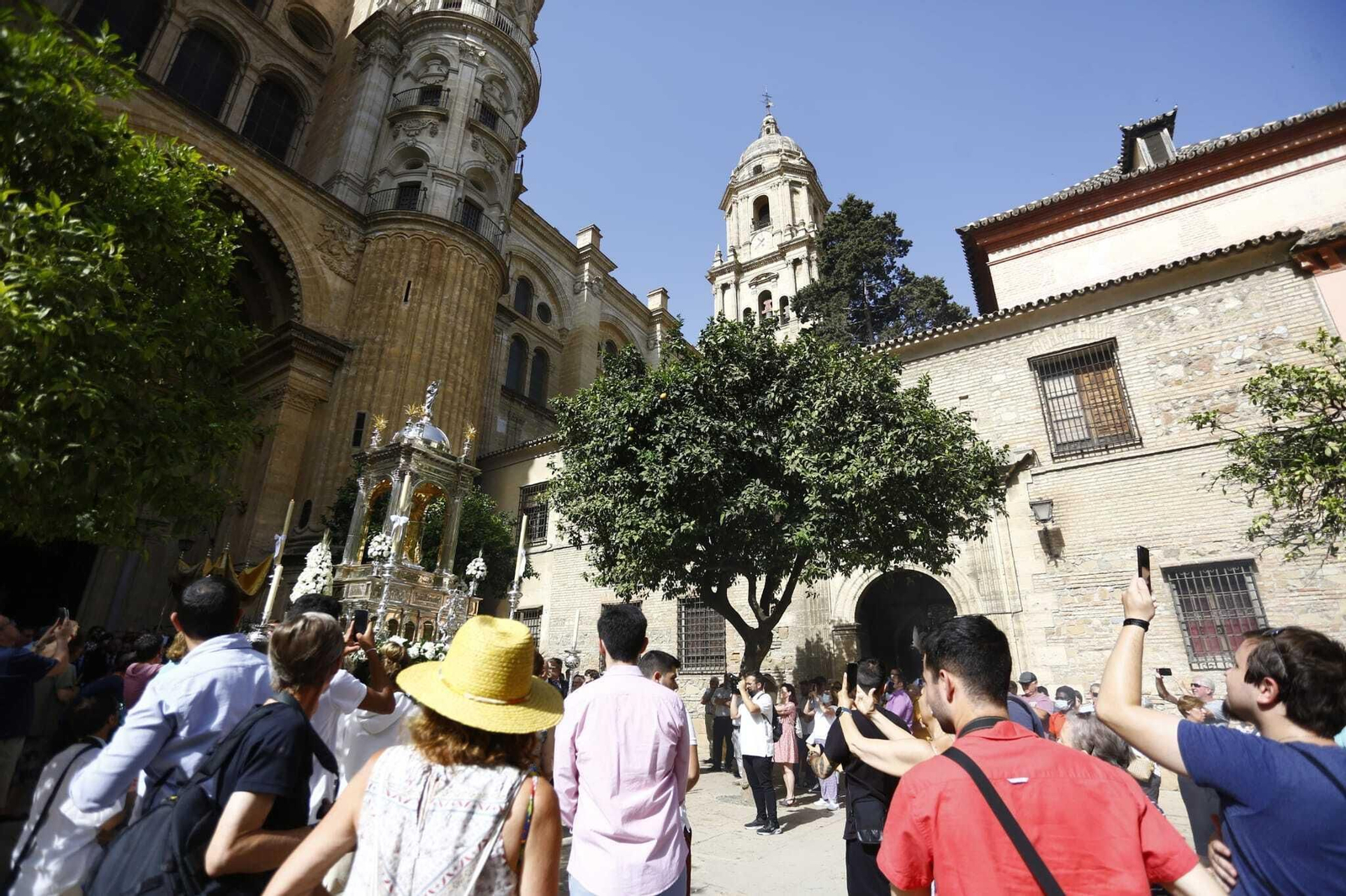 La procesión del Corpus Christi en Málaga, en fotos