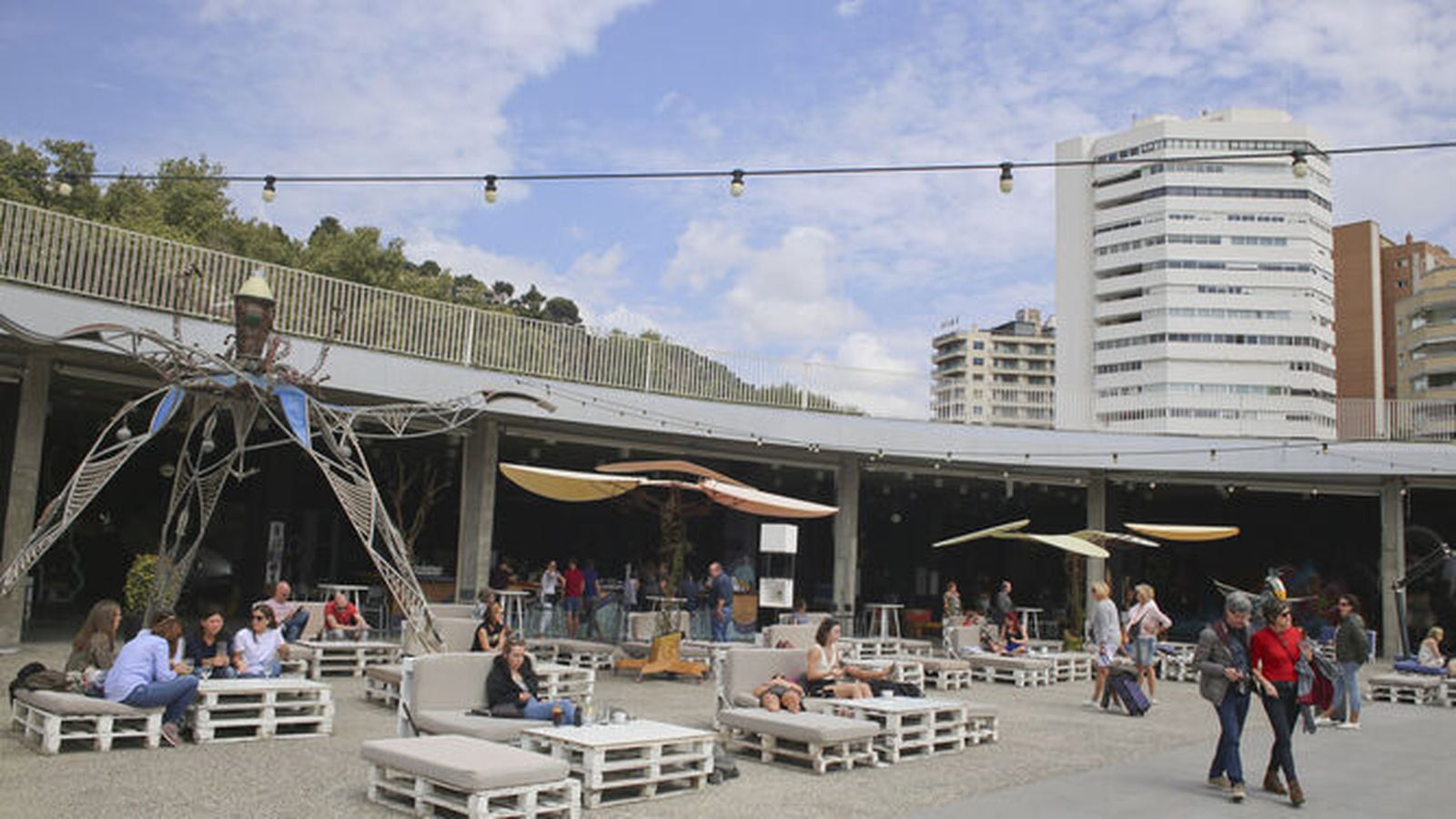 Imagen de archivo de la esquina de los muelles 1 y 2 del puerto de Málaga.