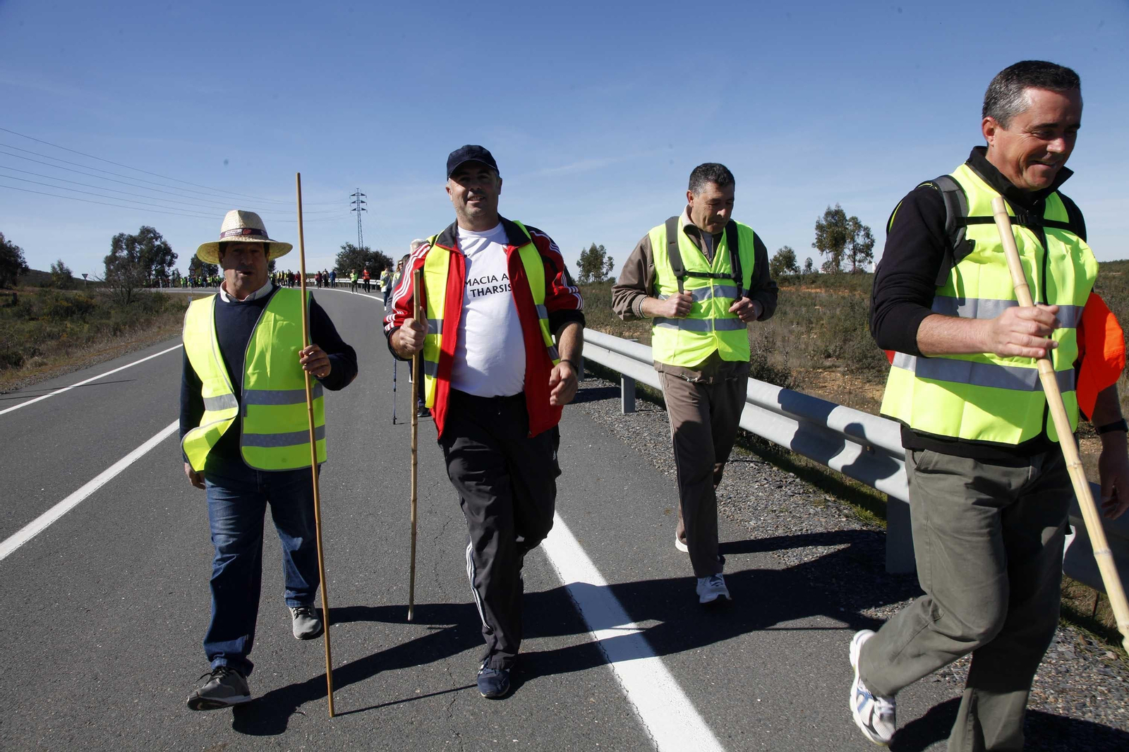 Marcha por la segregación de Tharsis hasta la sede del TSJA en Sevilla