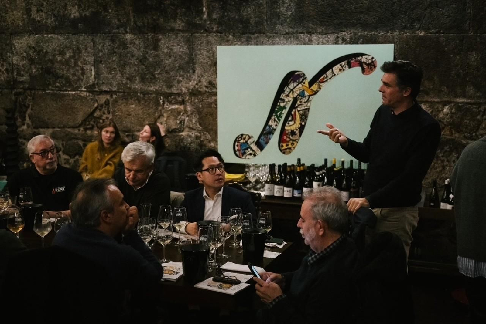 Willy Perez en la cata 'Marco de Jerez: Regreso al Futuro' ante la prensa internacional.