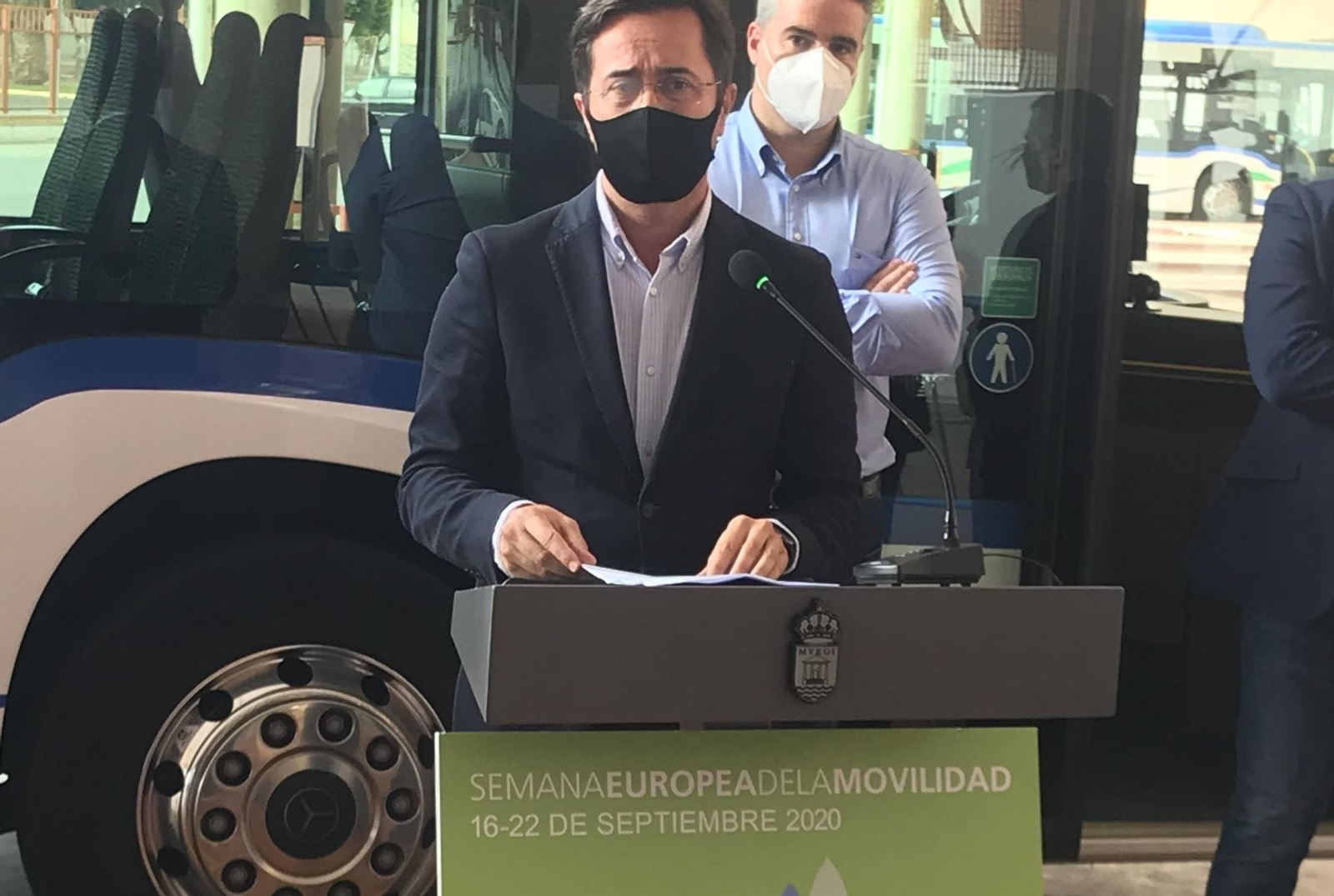 El alcalde de El Ejido, durante un acto celebrado este lunes 21 de septiembre.