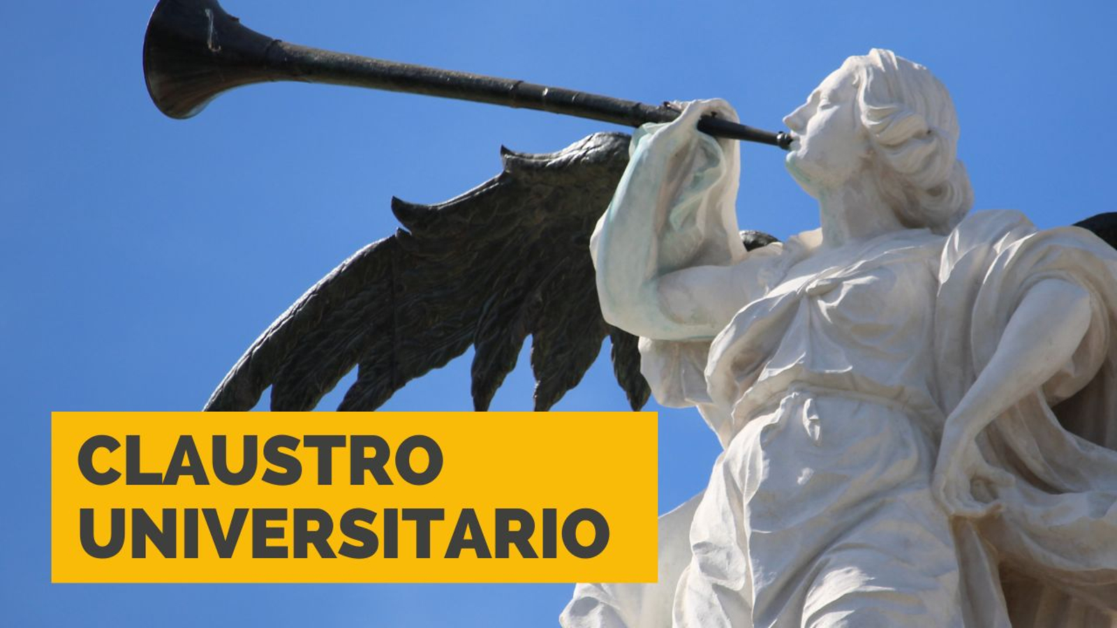 Imagen de la Fama que corona el Rectorado de la US.