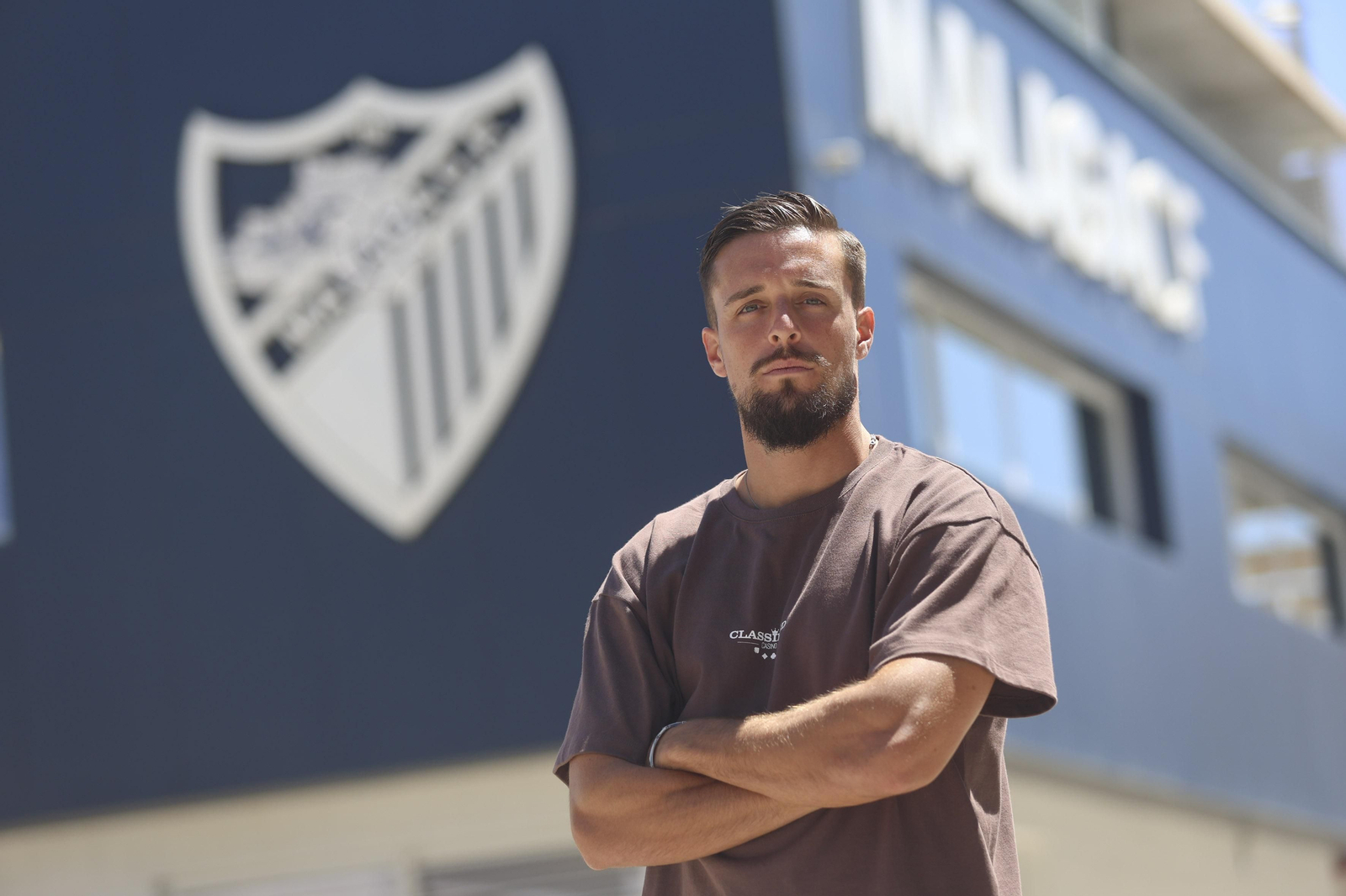 Las imágenes de la entrevista a Genaro Rodríguez, jugador del Málaga
