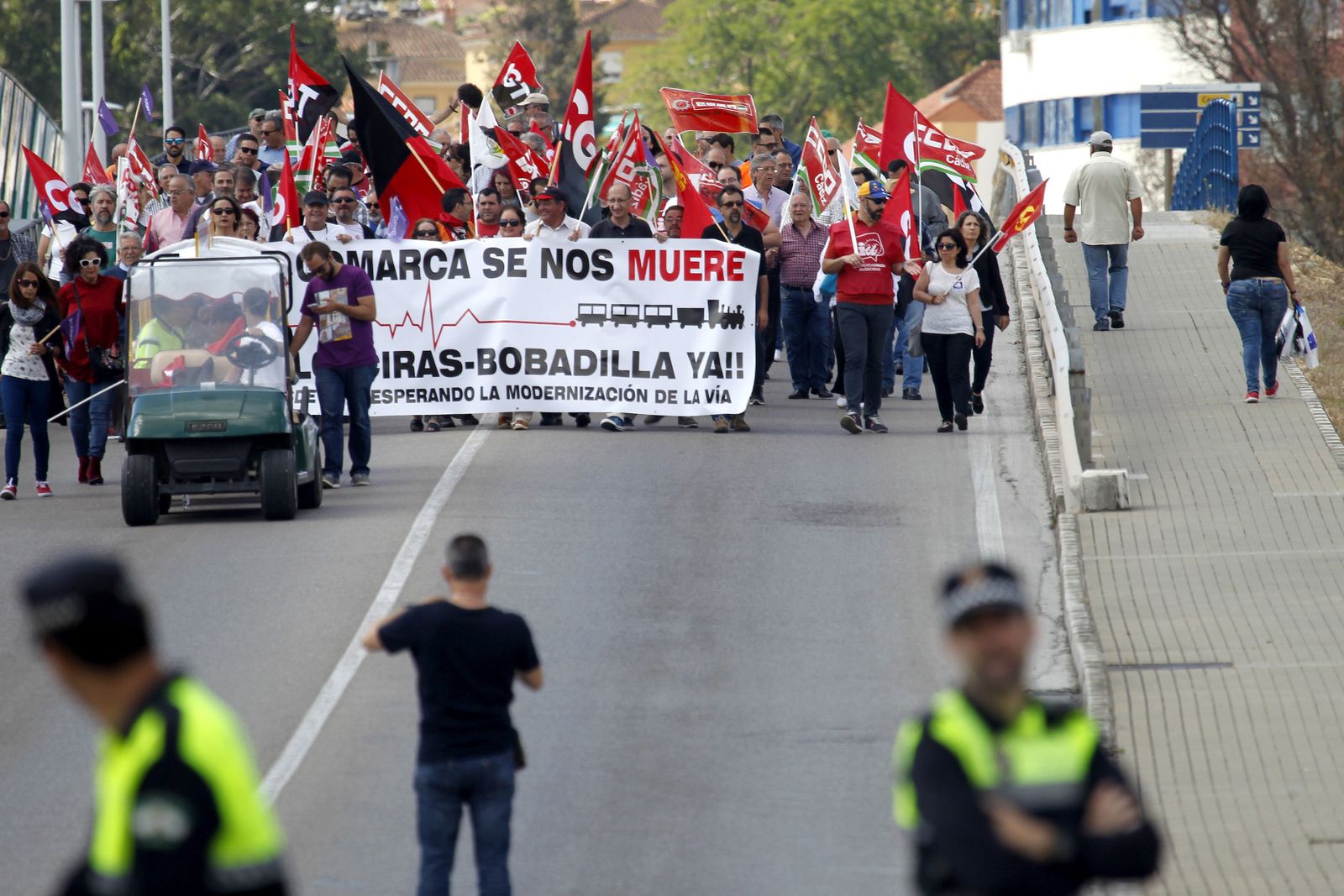 La reclamación de la línea Algeciras-Bobadilla congregó a numeroso público.