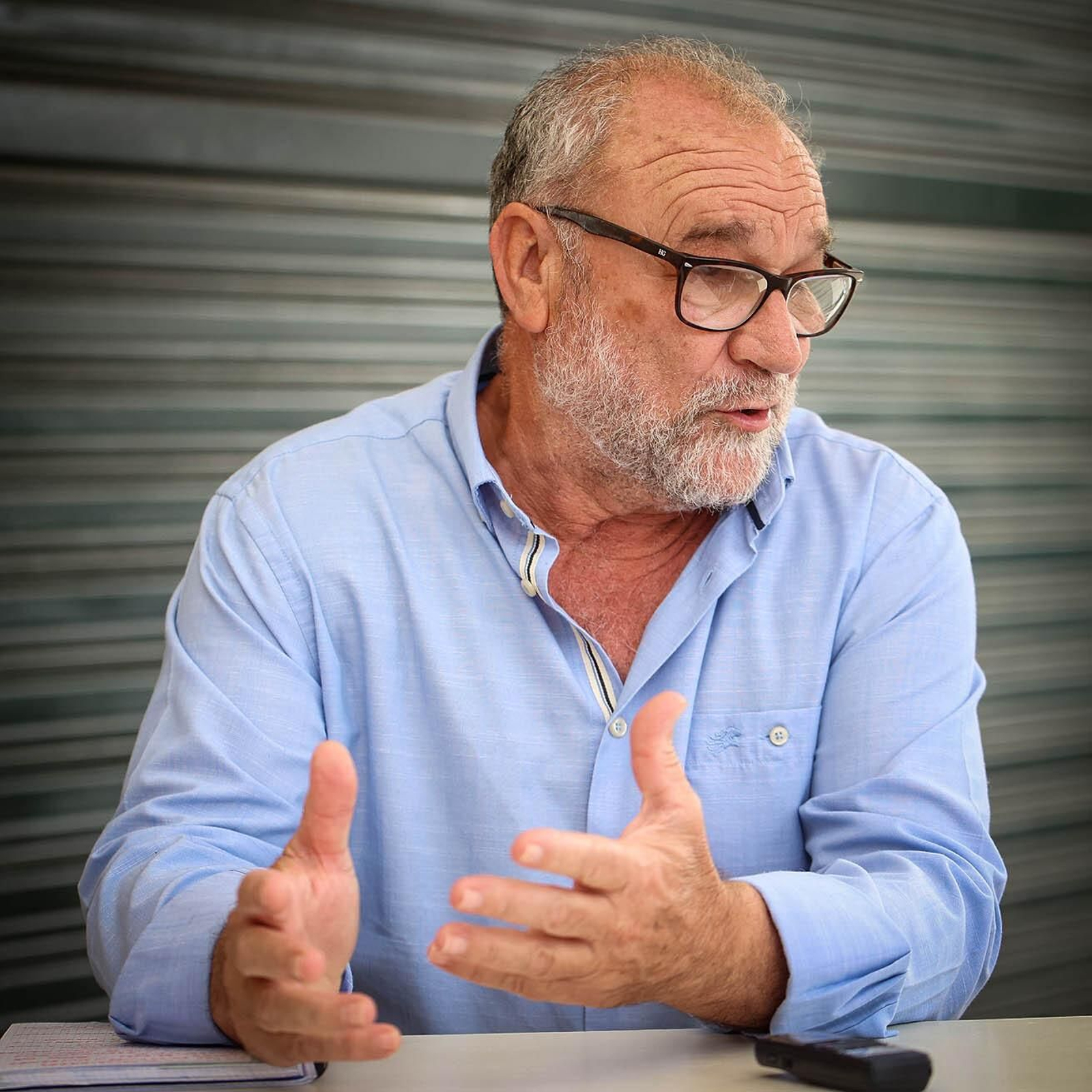 Manolo Guerrero, durante la entrevista.