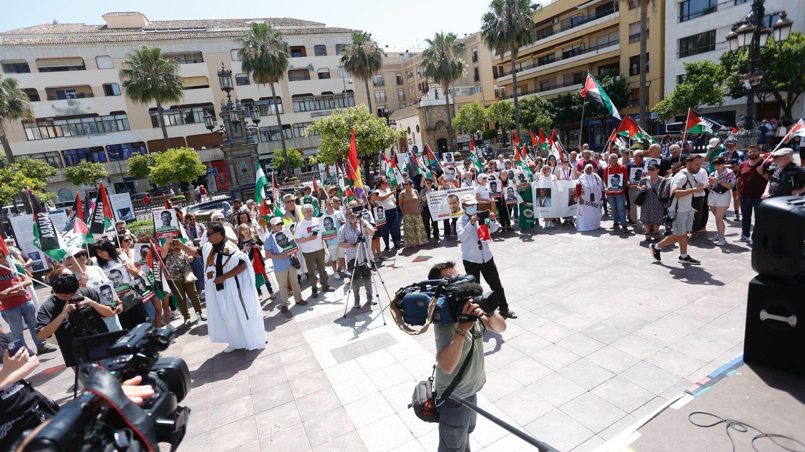 Concentración pro saharuia en la Plaza Alta de Algeciras.