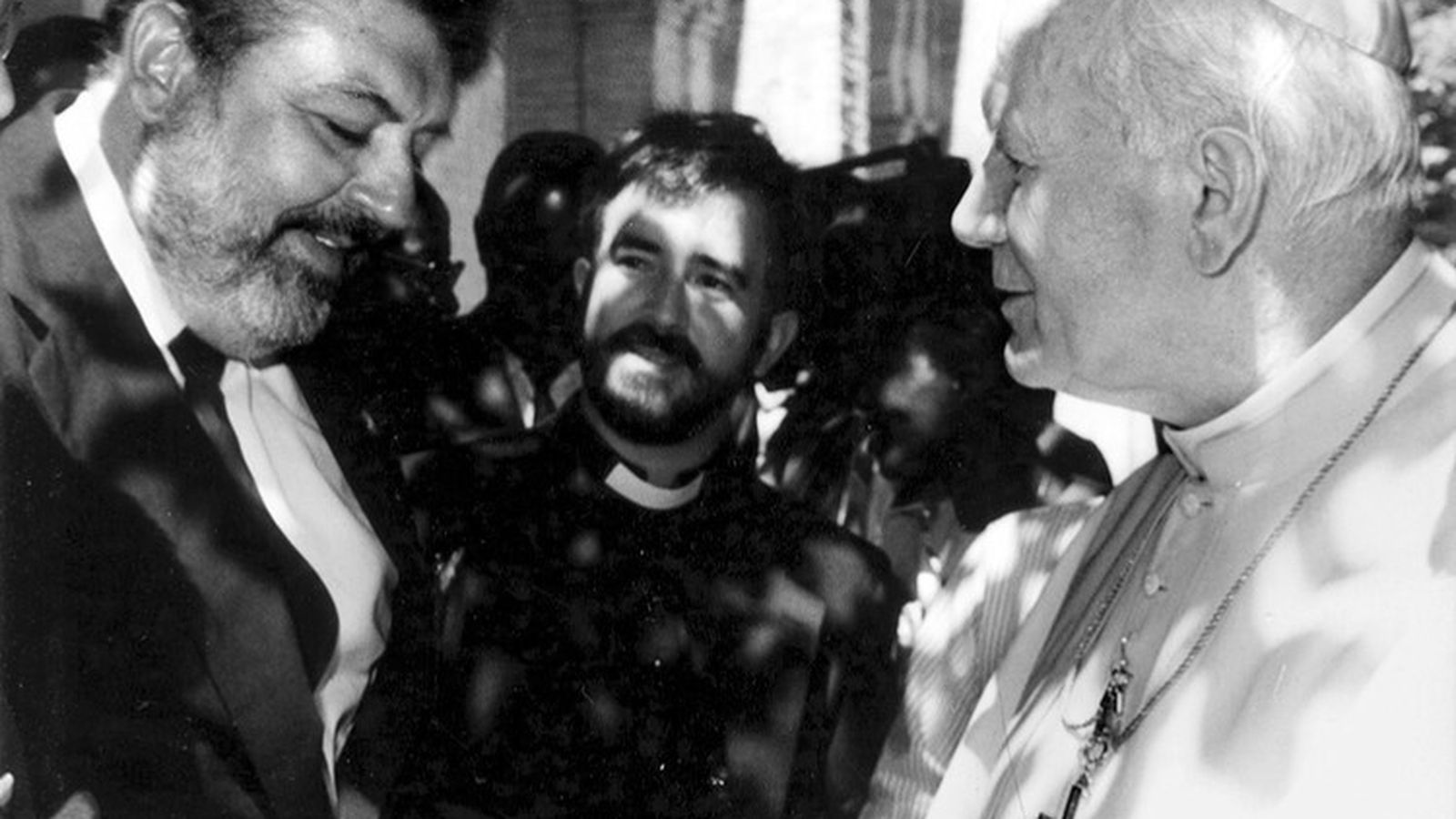Rafael Carretero Moragas con el Papa Juan Pablo II en 1982