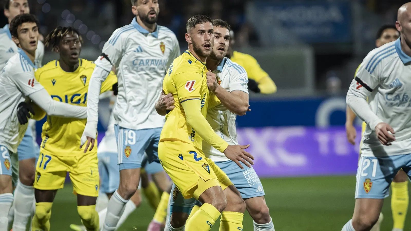 Imagen del Zaragoza-Cádiz de la primera vuelta.